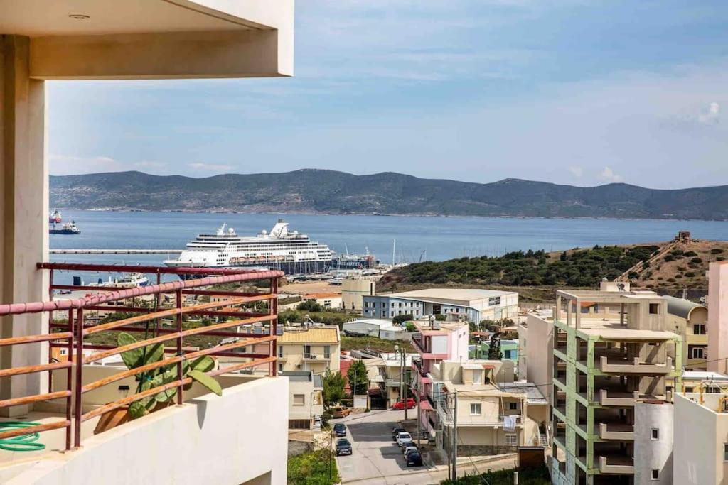 Lavrio Seaview 2Bdr Apt 4 Min Dive From The Sea Exteriér fotografie